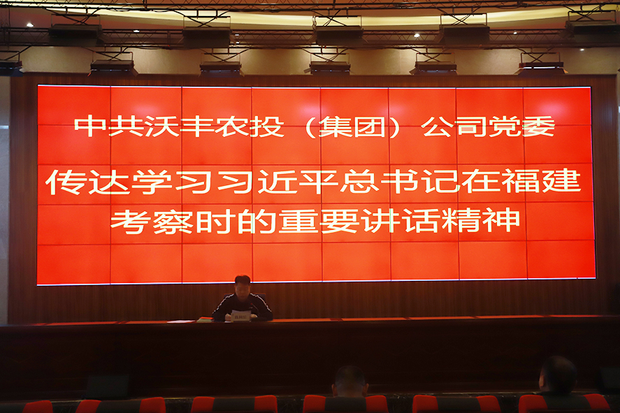 【農投黨建】| 區農投公司黨委組織學習傳達習近平總書記在福建考察時的重要講話精神