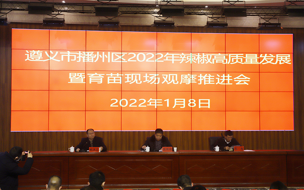【農(nóng)投動態(tài)】| 播州區(qū)2022年蔬菜（辣椒）高質量發(fā)展暨育苗現(xiàn)場觀摩推進會在播州國際辣椒產(chǎn)業(yè)園舉行